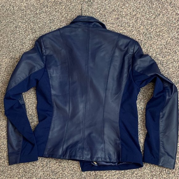 Iman Platinum Collection Leather Moto Jacket - Picture 3 of 4